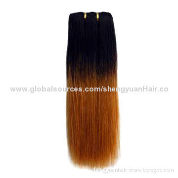 Remy 100% Human Hair Grade 5A Two Tone Color Hair Weft